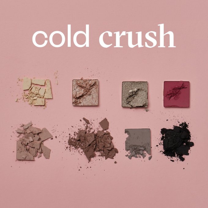 Duo "Cold Crush" : palette 8 ombres à paupières  11 g VEGAN et Mascara WAVE - PAESE