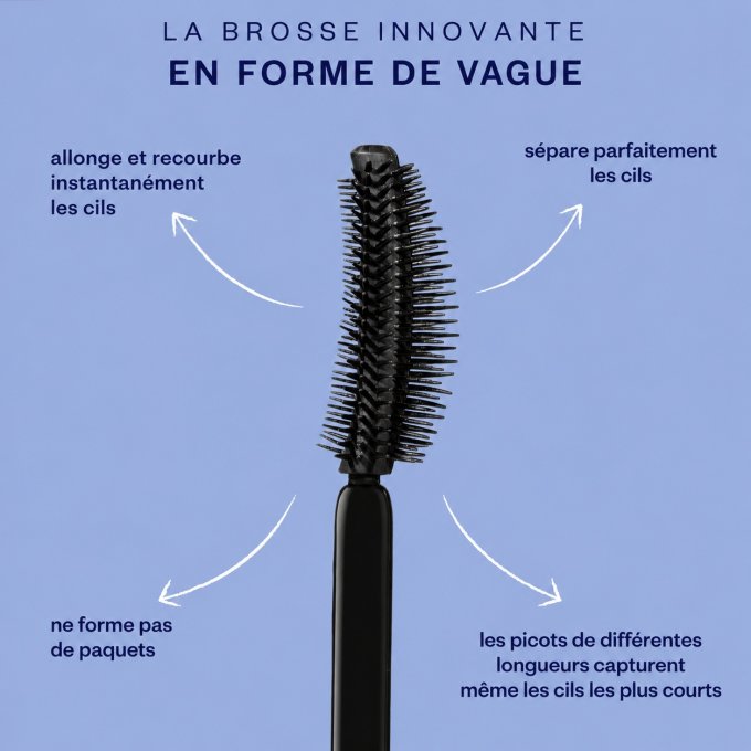Duo "Cold Crush" : palette 8 ombres à paupières  11 g VEGAN et Mascara WAVE - PAESE