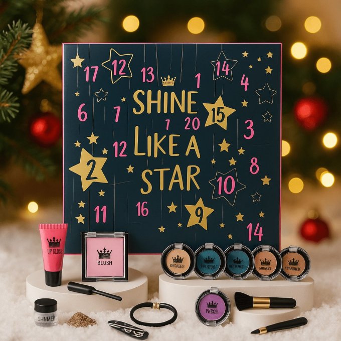 Lot de 2 calendriers de l'Avent Beauté "Shine Like a Star" Sugar & Spice (pack)