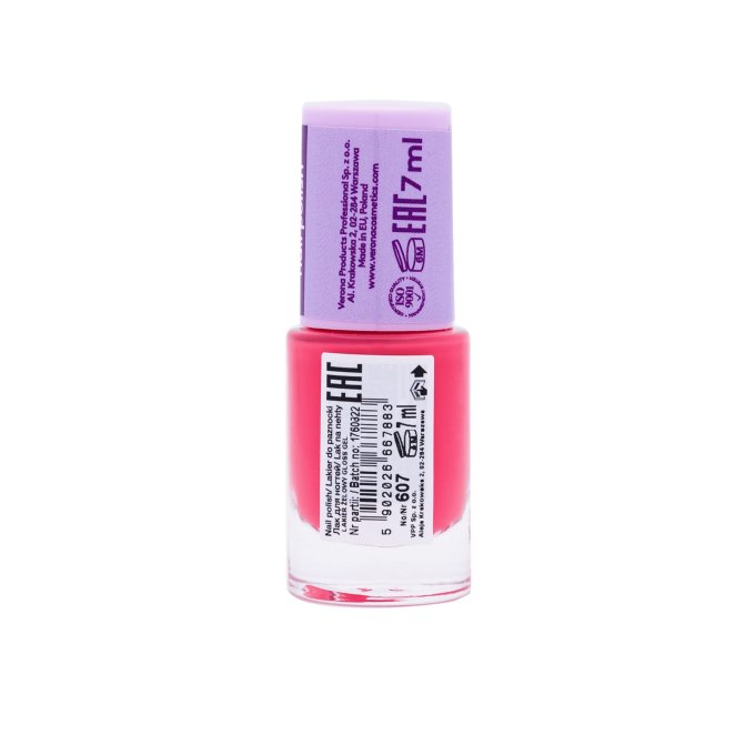 Vernis Gel gloss 10 jours - 7 ml - Teinte 607 Teinte Raspberry Kiss - Ingrid Cosmetics