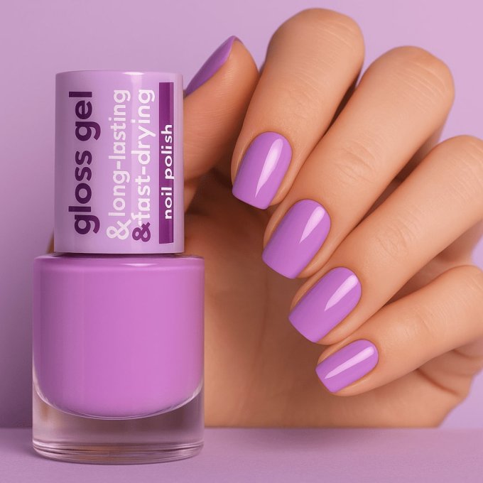 Vernis Gel gloss 10 jours - 7 ml - Teinte 608 Amethyst Bloom - Ingrid Cosmetics