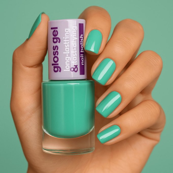 Vernis Gel gloss 10 jours - 7 ml - Teinte 613 Mint Mirage - Ingrid Cosmetics
