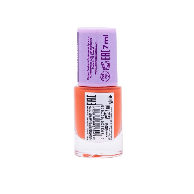 Vernis Gel gloss 10 jours - 7 ml - Teinte 606 Coral Flame - Ingrid Cosmetics