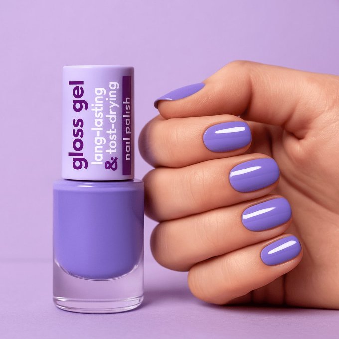 Vernis Gel gloss 10 jours - 7 ml - Teinte 609 Violet Sky - Ingrid Cosmetics