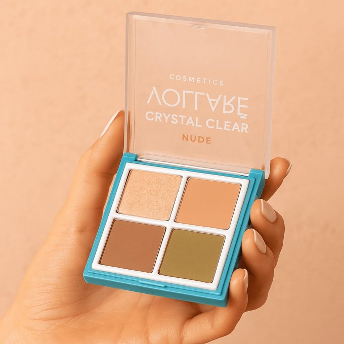 Palette d'ombres à paupières " Clear Nude" - 4 couleurs - 5g - Vollaré Cosmetics