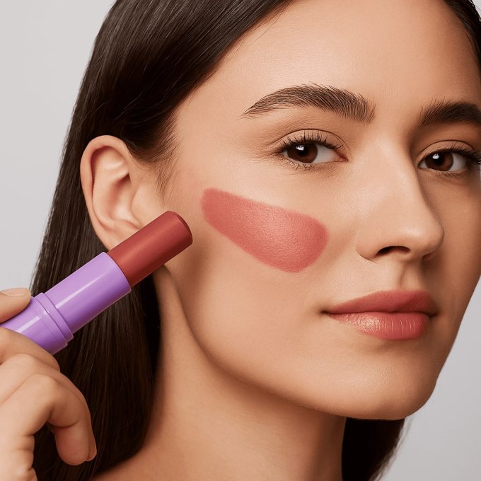 Blush en stick crémeux - Ideal Cheek 5.3 g– Brick Pink - Ingrid Cosmetics