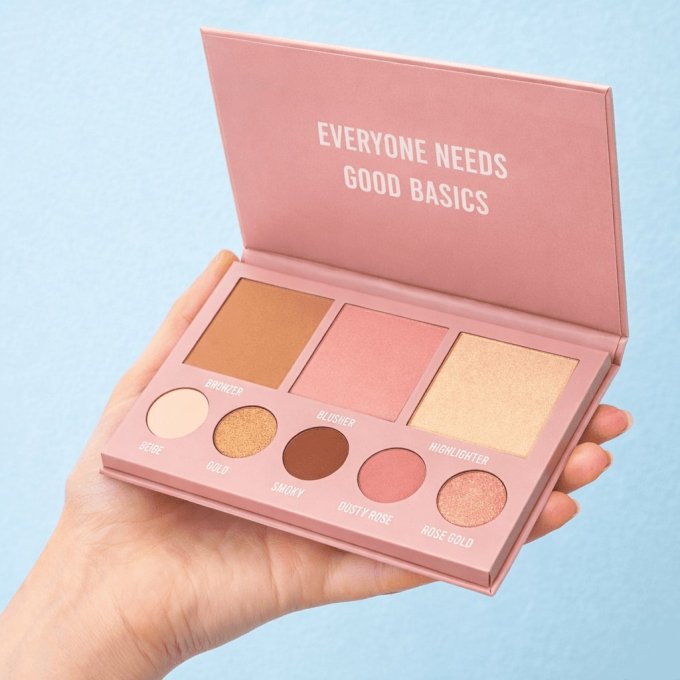 Palette maquillage visage 8 teintes – Face Palette - 37g - Ingrid Cosmetics