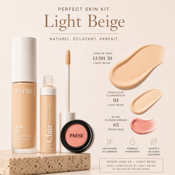 Routine Perfect Skin : 7 bestsellers incontournables pour un teint lumineux & naturel - Light Beige