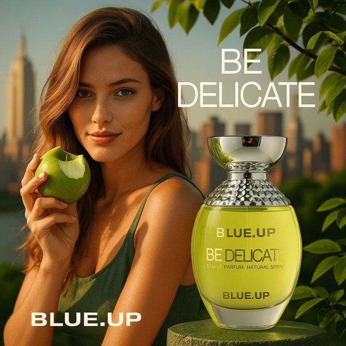 BLUE UP BE DELICATE – Eau de parfum femme 100 ml | Inspiration florale fruitée et fraîche
