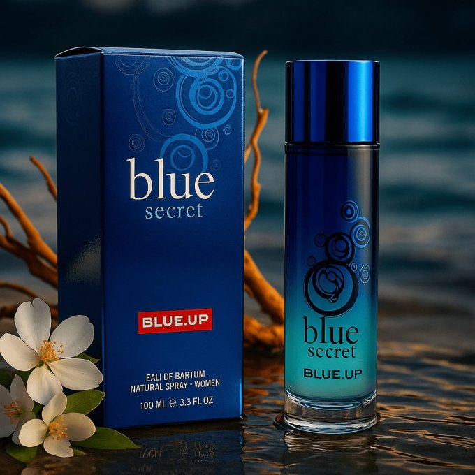 BLUE UP BLUE SECRET WOMEN – Eau de parfum femme 100 ml | Inspiration florale orientale et sucrée