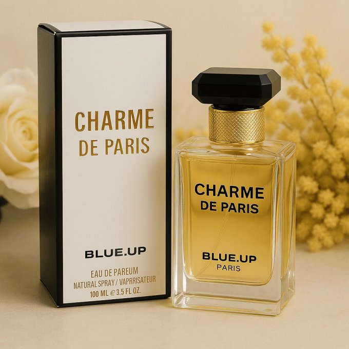 BLUE UP CHARME DE PARIS – Eau de parfum femme 100 ml | Inspiration florale poudrée et aldéhydée