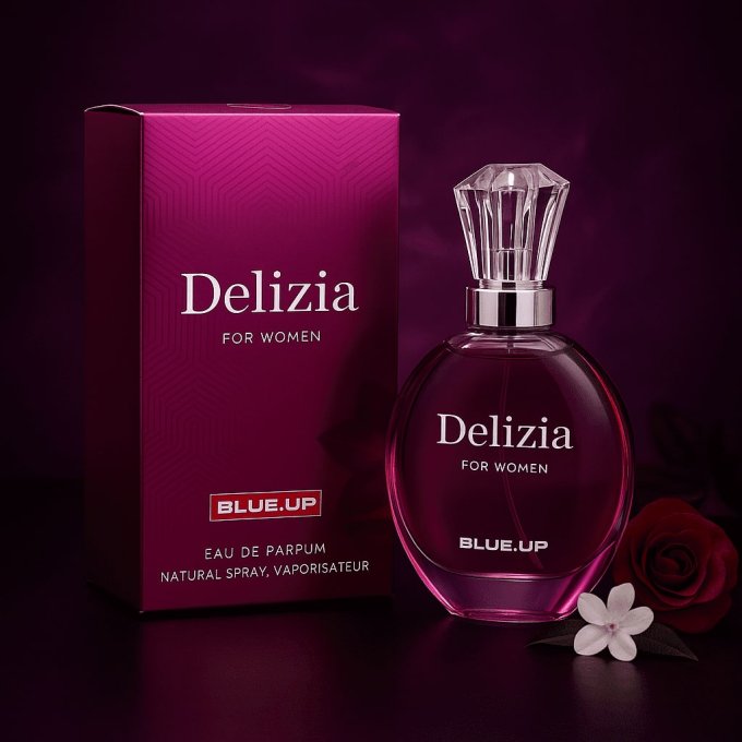 BLUE UP DELIZIA – Eau de parfum femme 100 ml | Inspiration florale boisée et épicée