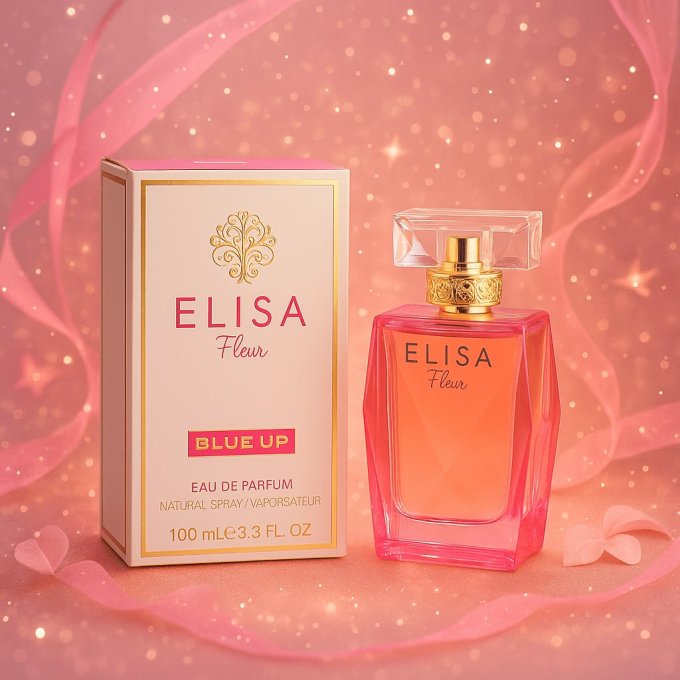 BLUE UP ELISA FLEUR WOMEN – Eau de parfum femme 100 ml | Inspiration florale gourmande et fruitée