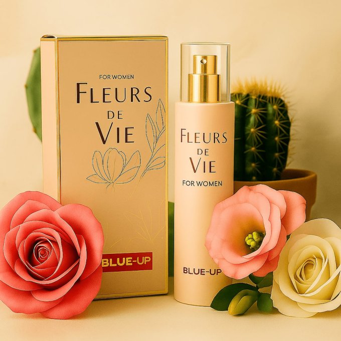 BLUE UP FLEURS DE VIE – Eau de parfum femme 100 ml | Inspiration florale boisée et délicate