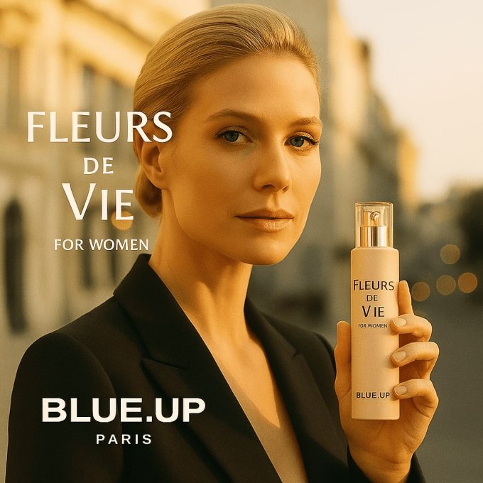 BLUE UP FLEURS DE VIE – Eau de parfum femme 100 ml | Inspiration florale boisée et délicate