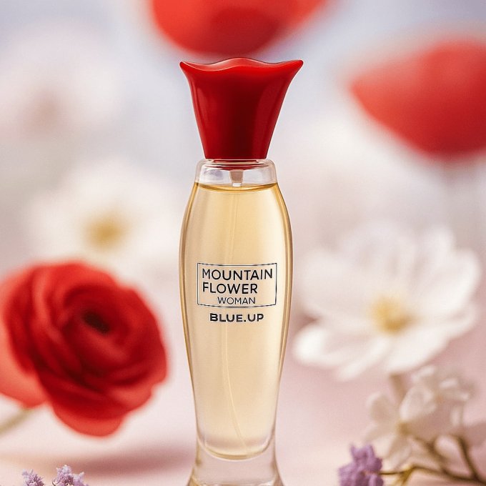 BLUE UP MOUNTAIN FLOWER WOMEN – Eau de parfum femme 100 ml | Inspiration florale poudrée et boisée