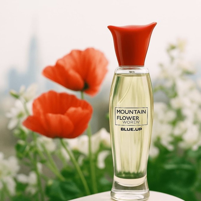 BLUE UP MOUNTAIN FLOWER WOMEN – Eau de parfum femme 100 ml | Inspiration florale poudrée et boisée