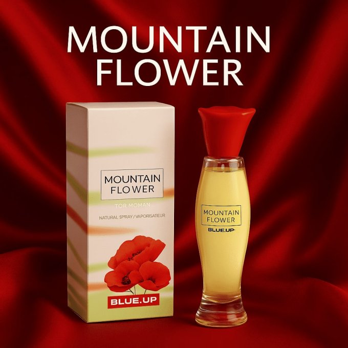 BLUE UP MOUNTAIN FLOWER WOMEN – Eau de parfum femme 100 ml | Inspiration florale poudrée et boisée
