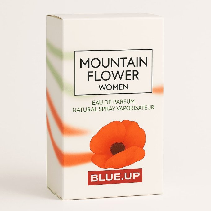 BLUE UP MOUNTAIN FLOWER WOMEN – Eau de parfum femme 100 ml | Inspiration florale poudrée et boisée
