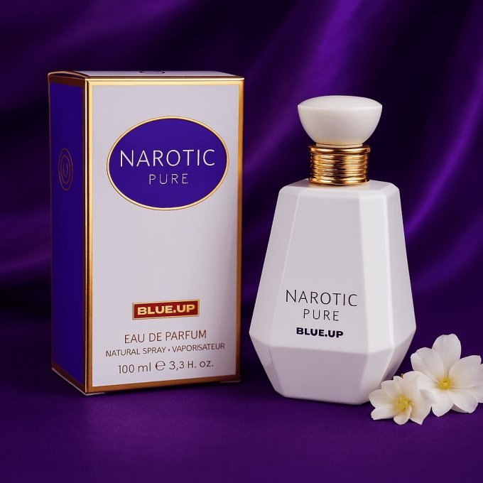 BLUE UP NAROTIC PURE WOMEN – Eau de parfum femme 100 ml | Inspiration florale blanche et boisée
