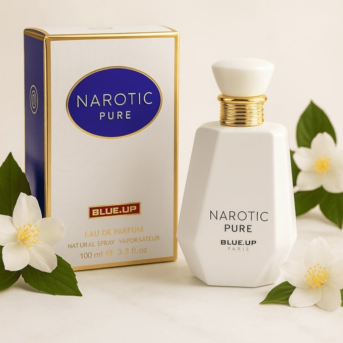 BLUE UP NAROTIC PURE WOMEN – Eau de parfum femme 100 ml | Inspiration florale blanche et boisée