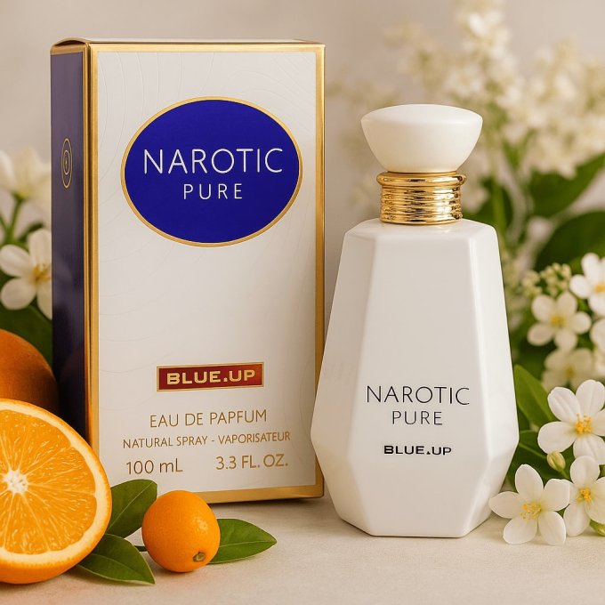 BLUE UP NAROTIC PURE WOMEN – Eau de parfum femme 100 ml | Inspiration florale blanche et boisée
