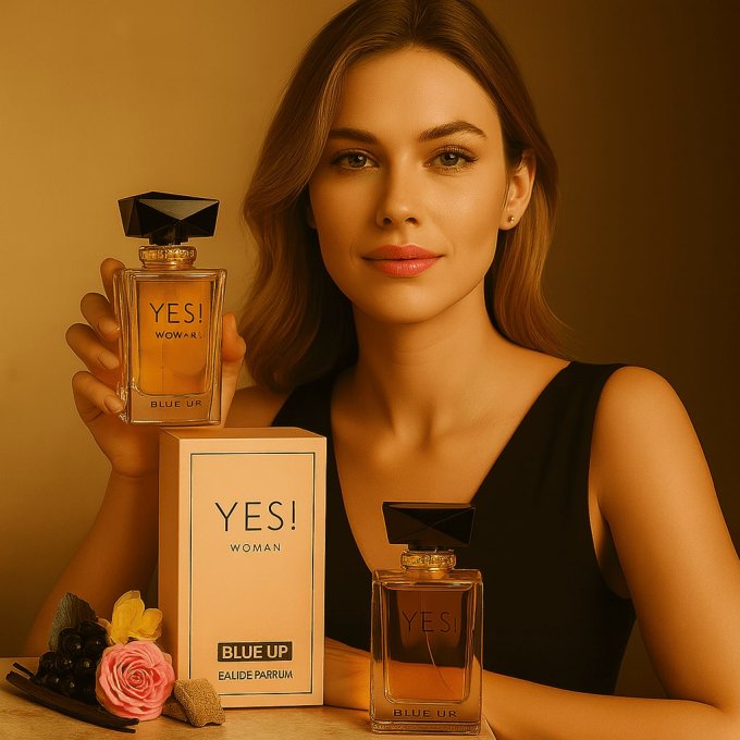 BLUE UP YES ! – Eau de parfum femme 100 ml | Inspiration chyprée florale et boisée