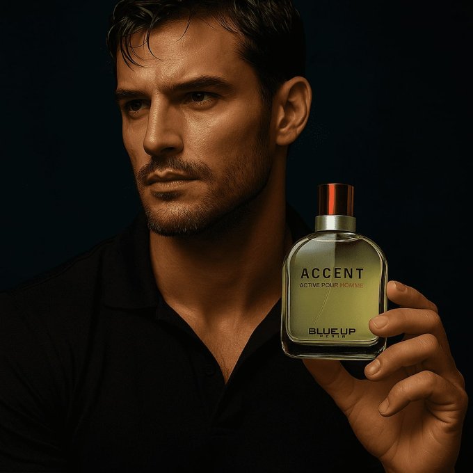 BLUE UP ACCENT ACTIV POUR HOMME – EDT homme 100 ml | Inspiration fraîche boisée et aroma