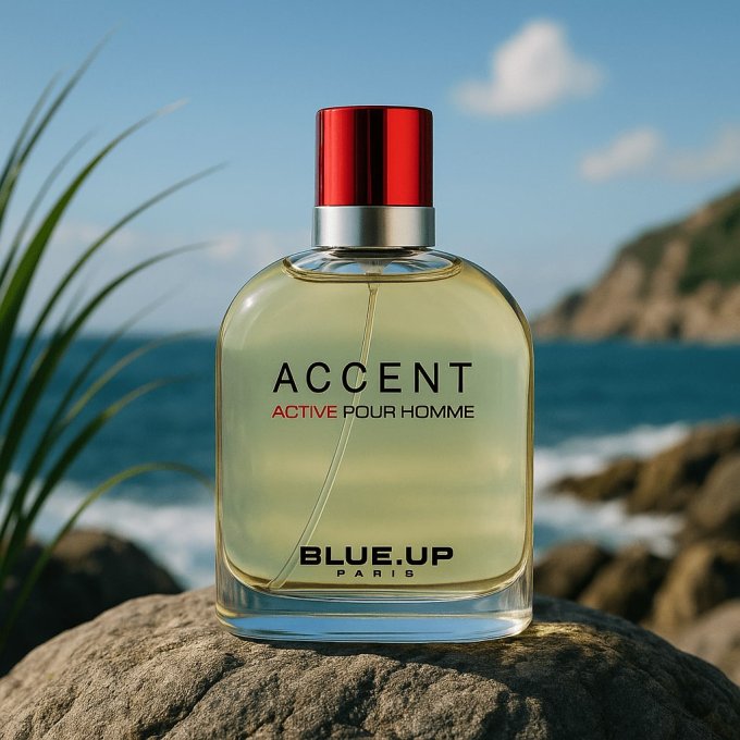 BLUE UP ACCENT ACTIV POUR HOMME – EDT homme 100 ml | Inspiration fraîche boisée et aroma