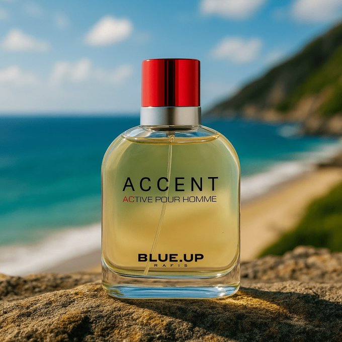 BLUE UP ACCENT ACTIV POUR HOMME – EDT homme 100 ml | Inspiration fraîche boisée et aroma