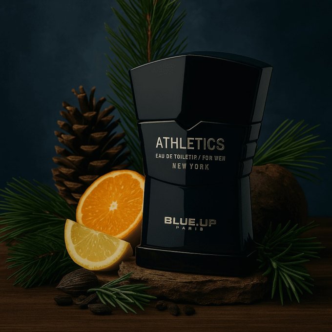 BLUE UP ATHLETICS MEN – Eau de toilette homme 100 ml | Inspiration aromatique boisée et fraîche