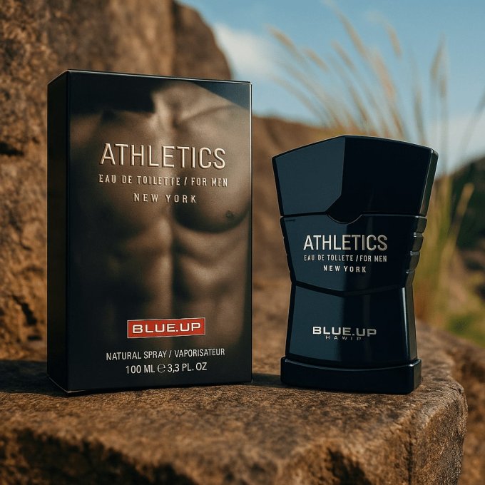 BLUE UP ATHLETICS MEN – Eau de toilette homme 100 ml | Inspiration aromatique boisée et fraîche