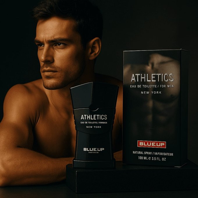 BLUE UP ATHLETICS MEN – Eau de toilette homme 100 ml | Inspiration aromatique boisée et fraîche