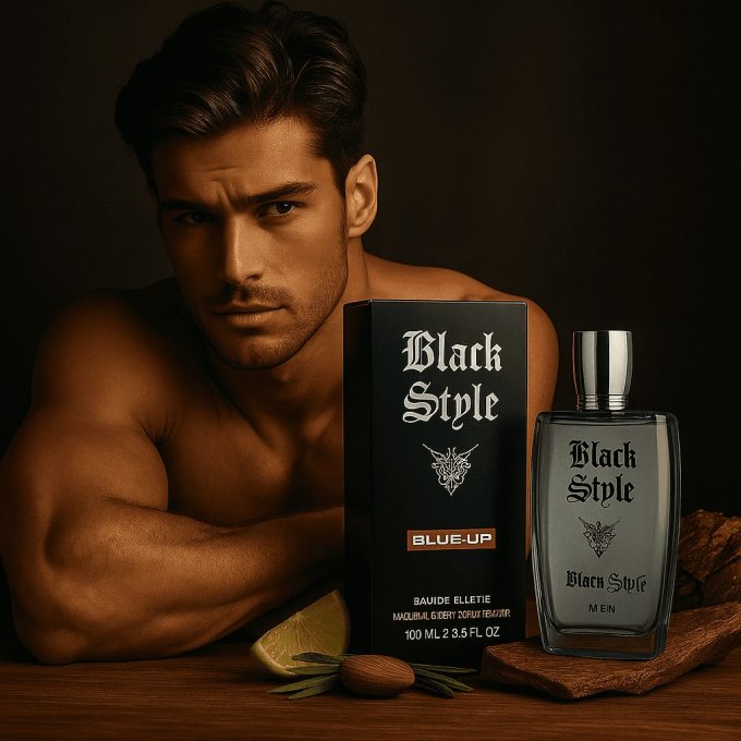 BLUE UP BLACK STYLE MEN – Eau de toilette homme 100 ml | Inspiration boisée aromatique et épicée