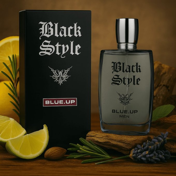 BLUE UP BLACK STYLE MEN – Eau de toilette homme 100 ml | Inspiration boisée aromatique et épicée