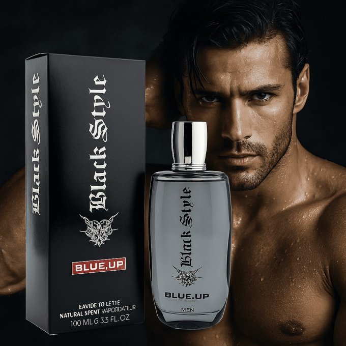 BLUE UP BLACK STYLE MEN – Eau de toilette homme 100 ml | Inspiration boisée aromatique et épicée