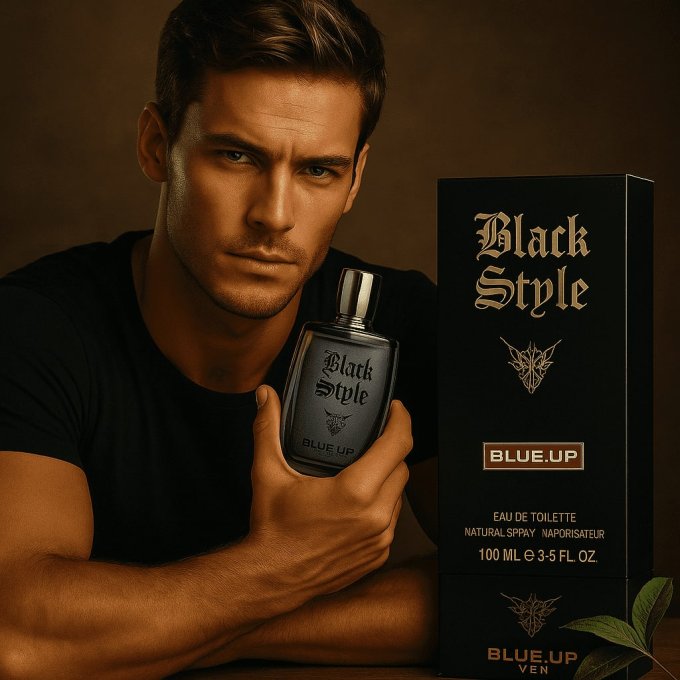 BLUE UP BLACK STYLE MEN – Eau de toilette homme 100 ml | Inspiration boisée aromatique et épicée