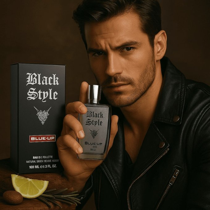 BLUE UP BLACK STYLE MEN – Eau de toilette homme 100 ml | Inspiration boisée aromatique et épicée