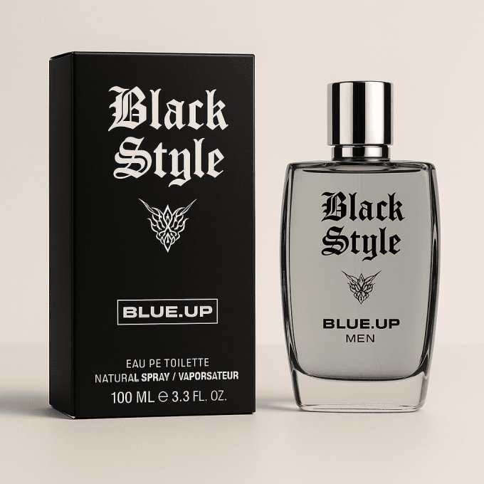 BLUE UP BLACK STYLE MEN – Eau de toilette homme 100 ml | Inspiration boisée aromatique et épicée