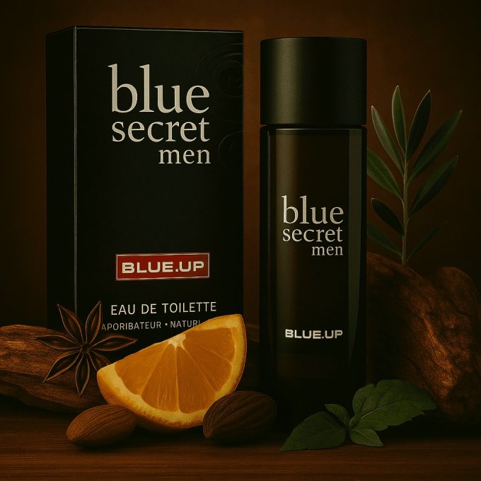 BLUE UP BLUE SECRET MEN – Eau de toilette homme 100 ml | Inspiration orientale boisée et aromatique