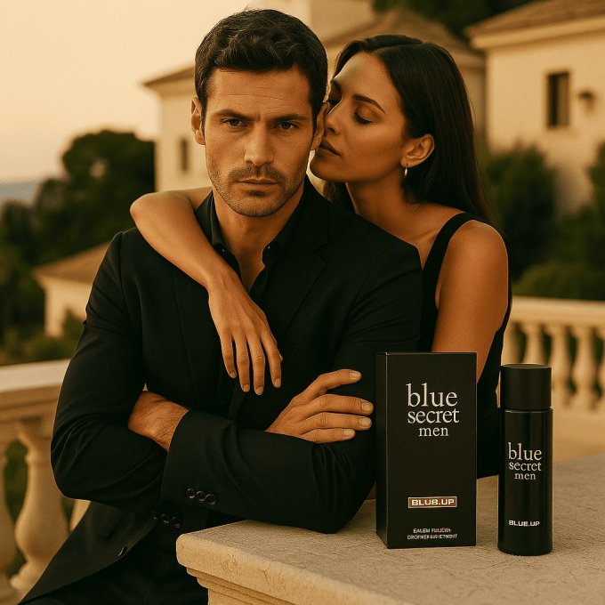 BLUE UP BLUE SECRET MEN – Eau de toilette homme 100 ml | Inspiration orientale boisée et aromatique