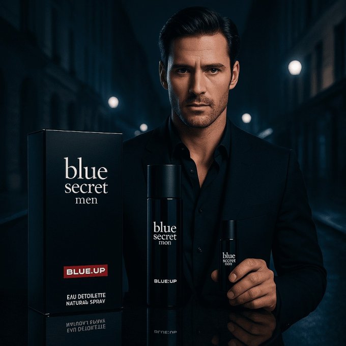 BLUE UP BLUE SECRET MEN – Eau de toilette homme 100 ml | Inspiration orientale boisée et aromatique
