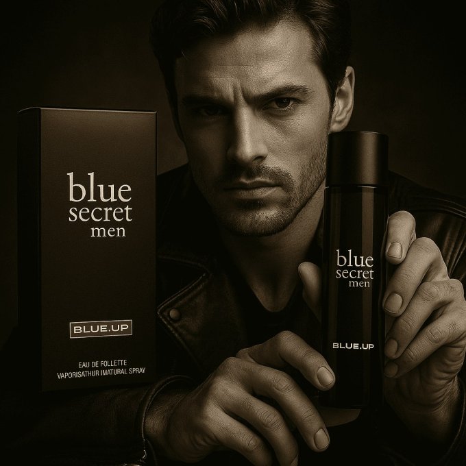 BLUE UP BLUE SECRET MEN – Eau de toilette homme 100 ml | Inspiration orientale boisée et aromatique