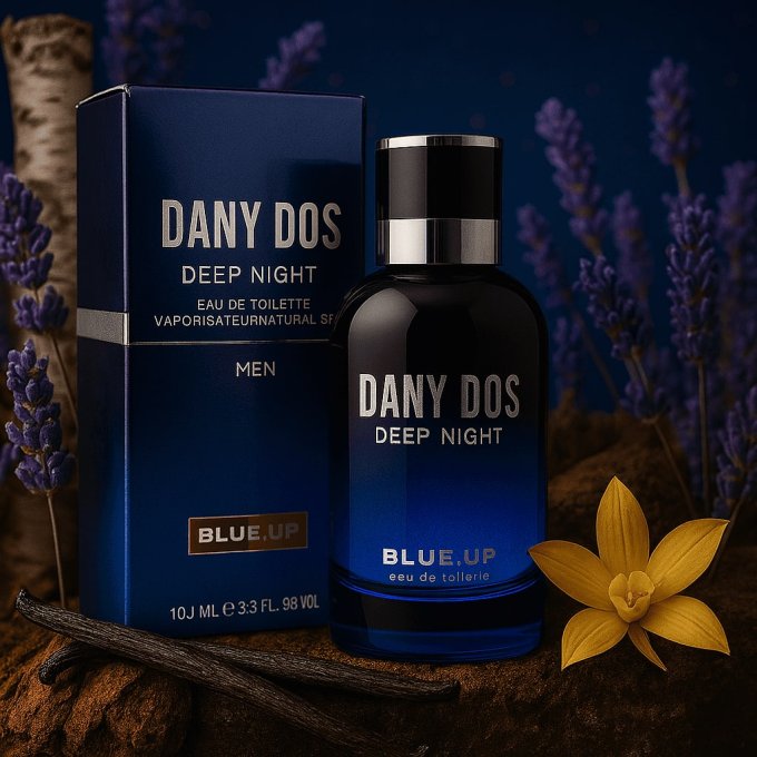BLUE UP DANY DOS DEEP NIGHT – Eau de toilette homme 100 ml | Inspiration boisée florale musquée