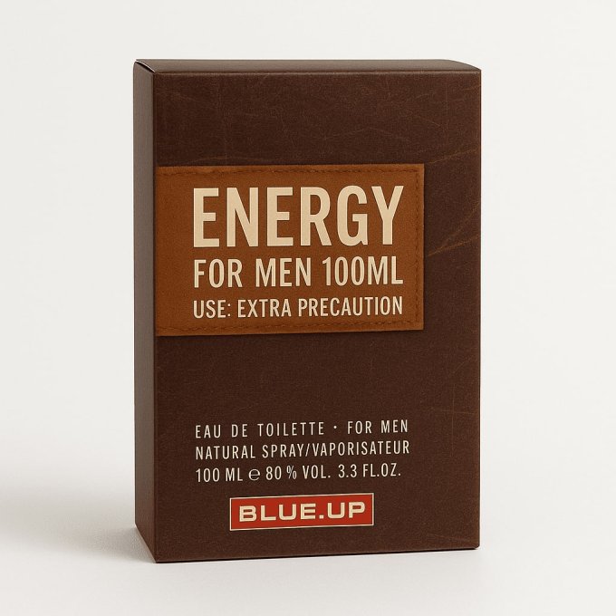 BLUE UP ENERGY FOR LIFE MEN – Eau de toilette homme 100 ml | Inspiration fruitée boisée vivifiante