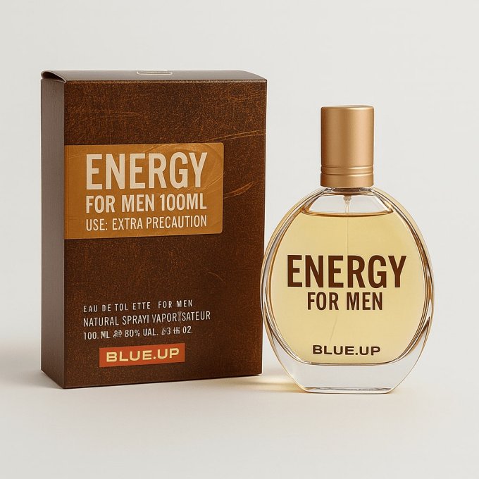 BLUE UP ENERGY FOR LIFE MEN – Eau de toilette homme 100 ml | Inspiration fruitée boisée vivifiante