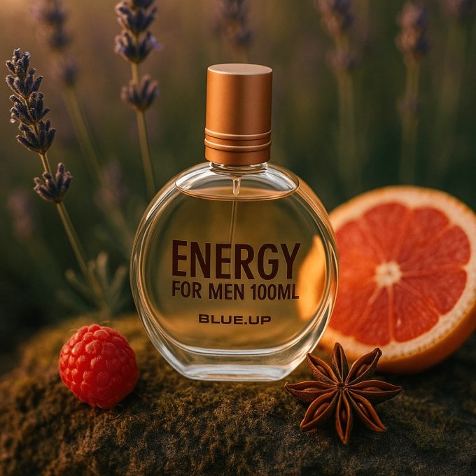 BLUE UP ENERGY FOR LIFE MEN – Eau de toilette homme 100 ml | Inspiration fruitée boisée vivifiante