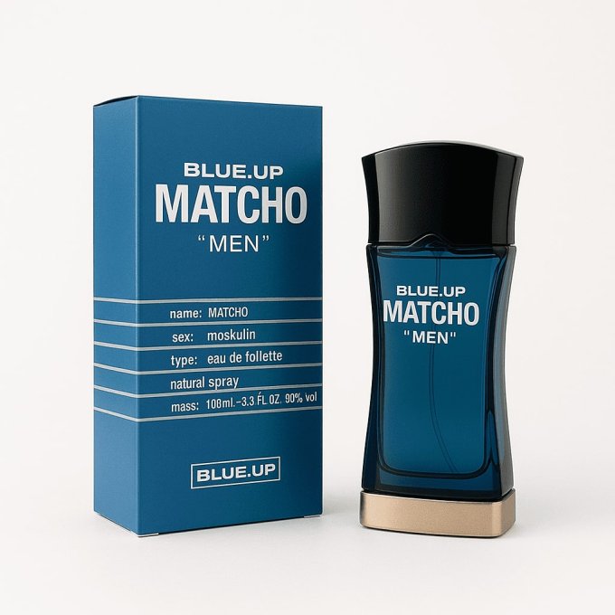 BLUE UP MATCHO MEN – Eau de toilette homme 100 ml | Oriental frais et viril aux accents iconiques