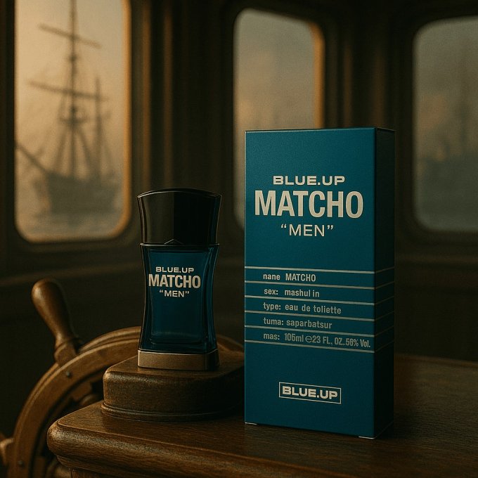 BLUE UP MATCHO MEN – Eau de toilette homme 100 ml | Oriental frais et viril aux accents iconiques
