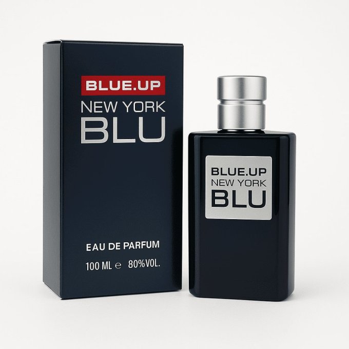 BLUE UP NEW YORK BLUE MEN – Eau de toilette homme 100 ml | Boisé aromatique et magnétique